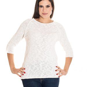 VECCELI Italy Women's Milano Luxe Ciao Bella Crew Neck Sweater